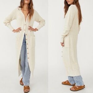 Free People It's Alright cotton cardigan duster